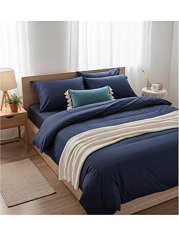 Housse de couette en coton Contemporain uni