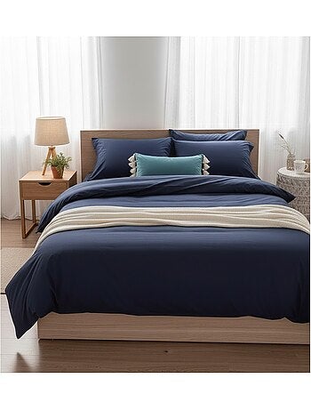 Housse de couette en coton Contemporain uni