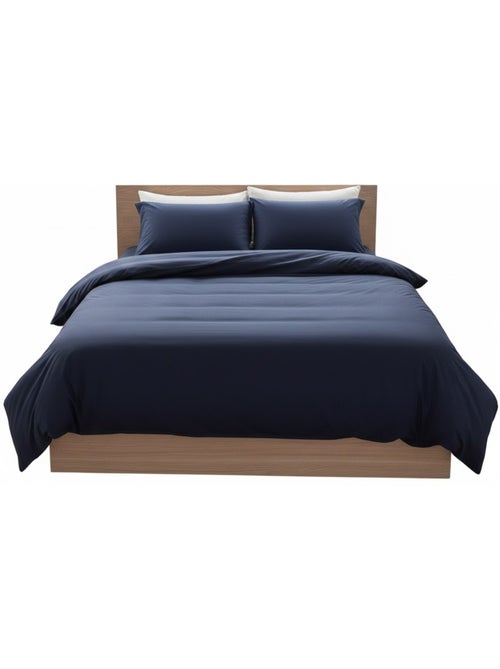 Housse de couette en coton Contemporain uni - Kiabi