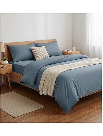 Housse de couette en coton Contemporain uni