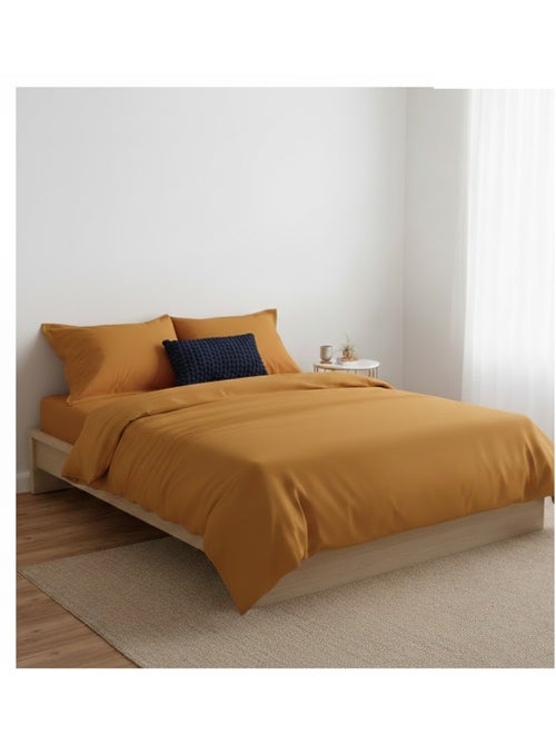 Housse de couette en coton Contemporain uni - Kiabi