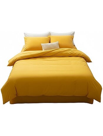 Housse de couette en coton Contemporain uni