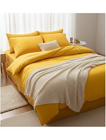 Housse de couette en coton Contemporain uni