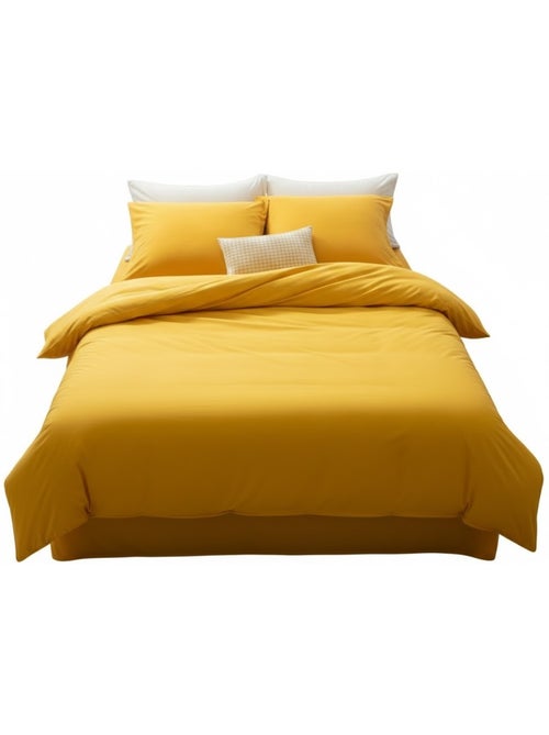 Housse de couette en coton Contemporain uni - Kiabi