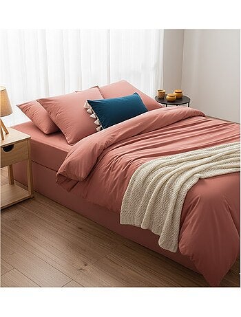 Housse de couette en coton Contemporain uni