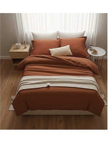 Housse de couette en coton Contemporain uni