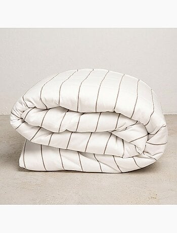 Housse de couette en coton, fils en relief teints, tissu texturé. Sans taies - Gamusi.