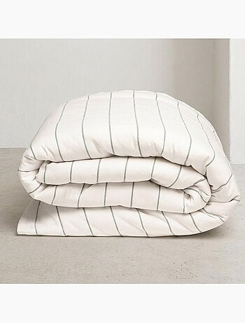 Housse de couette en coton, fils en relief teints, tissu texturé. Sans taies - Gamusi.