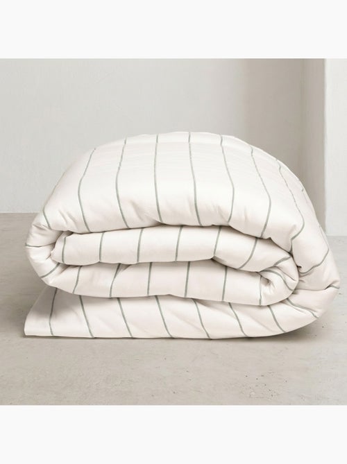Housse de couette en coton, fils en relief teints, tissu texturé. Sans taies. - Kiabi Housse de couette en coton, fils en relief teints, tissu texturé. Sans taies. - Kiabi