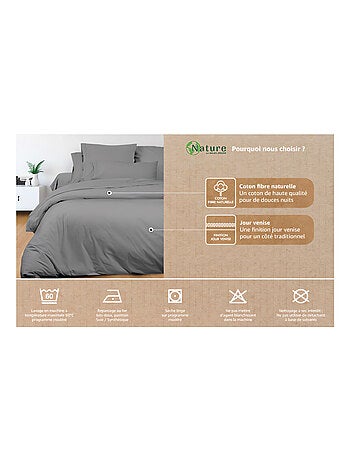 Housse de couette en coton PERCALE, par Soleil d'ocre