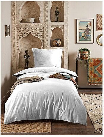 Housse de couette en coton uni Edenne