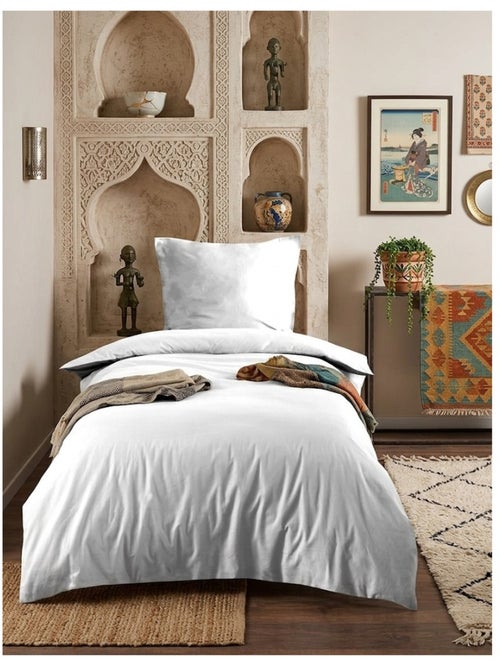 Housse de couette en coton uni Edenne - Kiabi