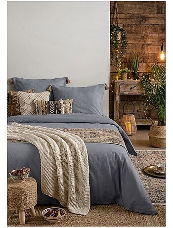 Housse de couette en coton uni Edenne
