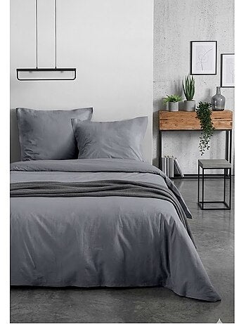 Housse de couette en coton uni Edenne