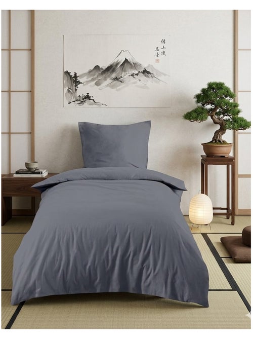 Housse de couette en coton uni Edenne - Kiabi