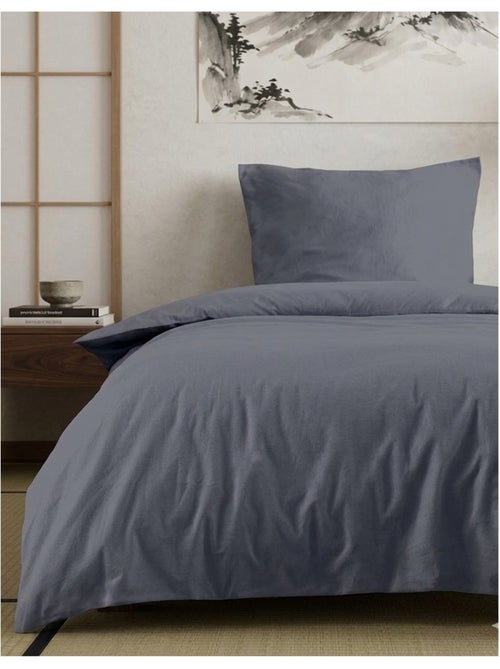 Housse de couette en coton uni Edenne - Kiabi