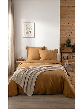 Housse de couette en coton uni Edenne