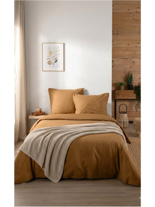Housse de couette en coton uni Edenne - Kiabi