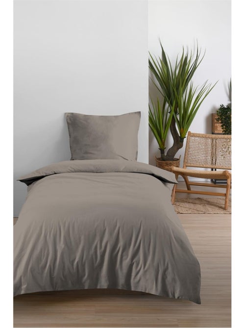 Housse de couette en coton uni Edenne - Kiabi