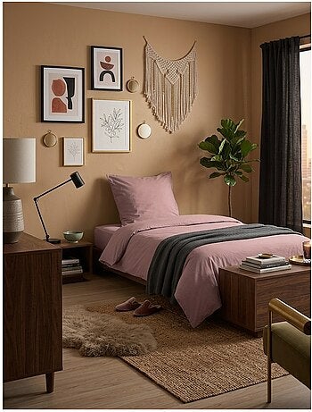 Housse de couette en coton uni Edenne