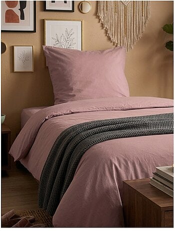 Housse de couette en coton uni Edenne