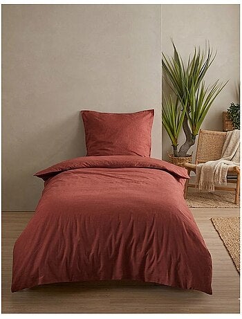 Housse de couette en coton uni Edenne