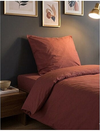 Housse de couette en coton uni Edenne