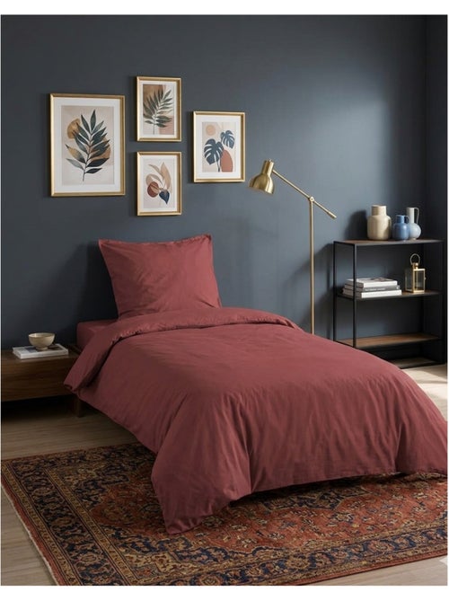 Housse de couette en coton uni Edenne - Kiabi
