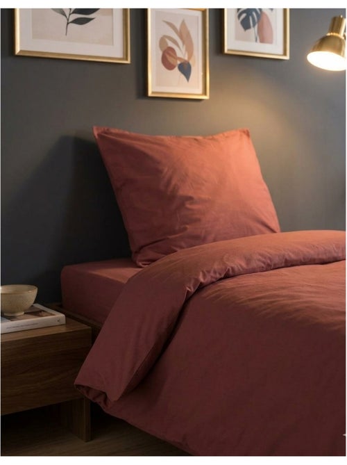 Housse de couette en coton uni Edenne - Kiabi