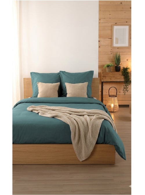 Housse de couette en coton uni Edenne - Kiabi
