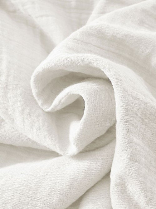 Housse de couette en double Gaze de coton - Kiabi