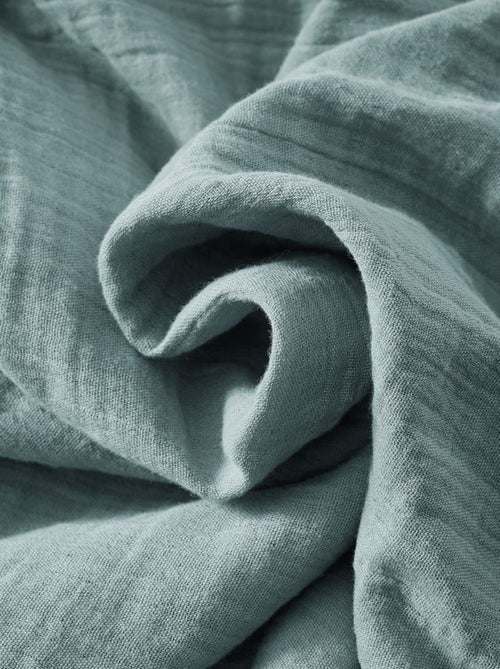 Housse de couette en double Gaze de coton - Kiabi