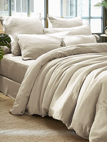 Housse de couette en double Gaze de Coton Gaia
