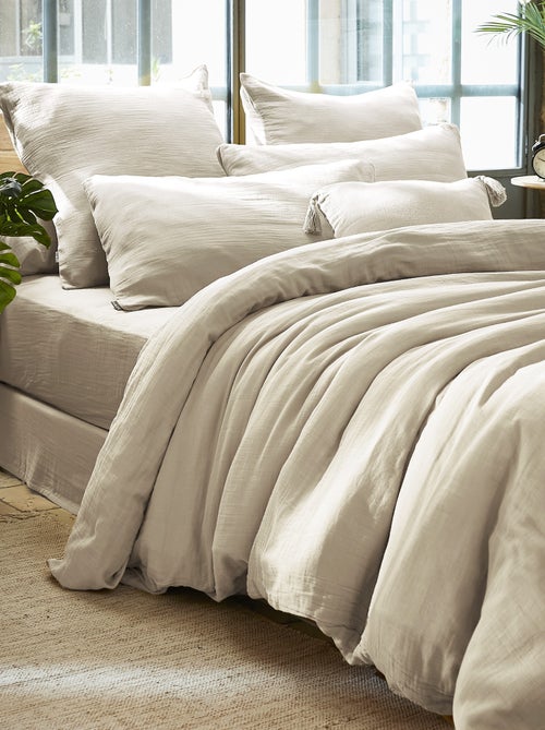 Housse de couette en double Gaze de Coton Gaia - Kiabi