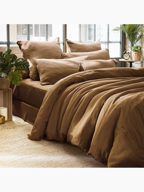 Housse de couette en double Gaze de Coton Gaia - Kiabi