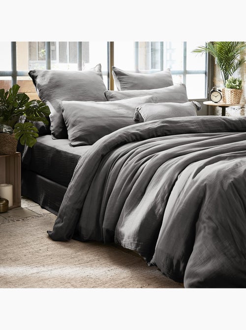 Housse de couette en double Gaze de Coton Gaia - Kiabi Housse de couette en double Gaze de Coton Gaia - Kiabi