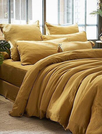 Housse de couette en double Gaze de Coton Gaia