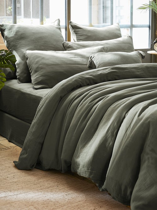 Housse de couette en double Gaze de Coton Gaia - Kiabi