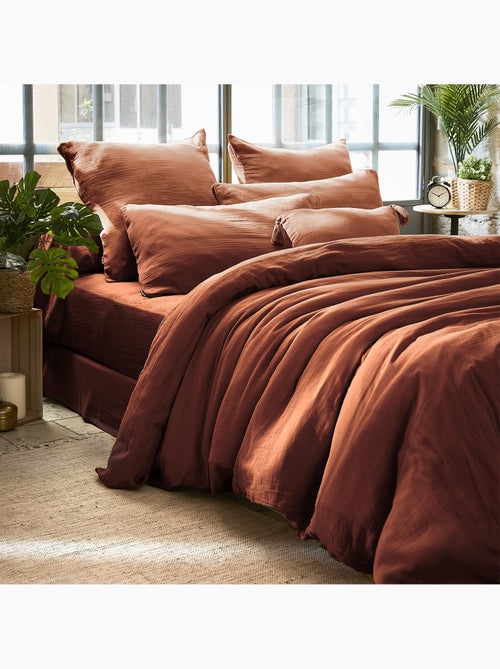 Housse de couette en double Gaze de Coton Gaia - Kiabi