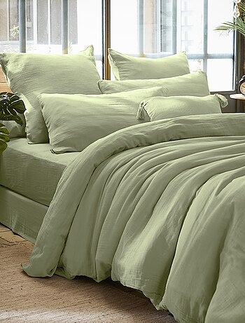 Housse de couette en double Gaze de Coton Gaia