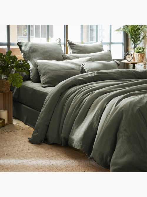 Housse de couette en double Gaze de Coton Gaia - Kiabi