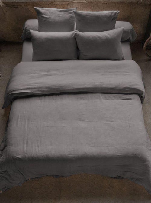 Housse de couette en double Gaze de coton - Kiabi