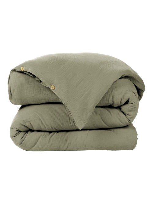 Housse de couette en double Gaze de coton - Kiabi