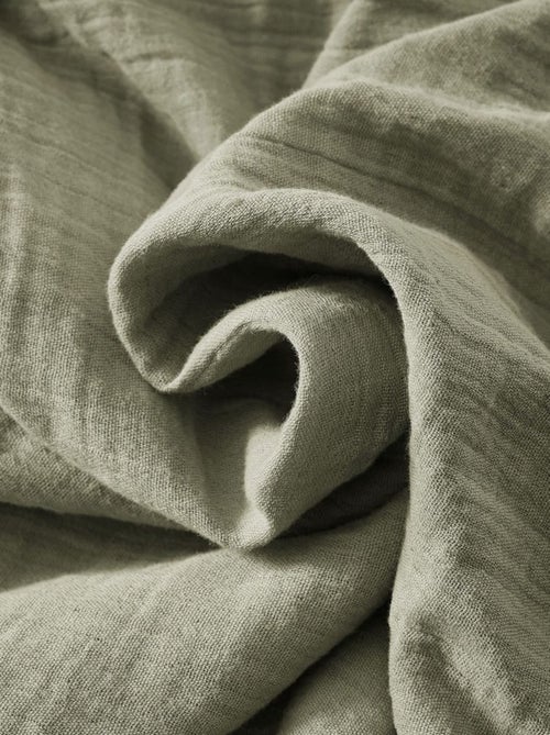 Housse de couette en double Gaze de coton - Kiabi