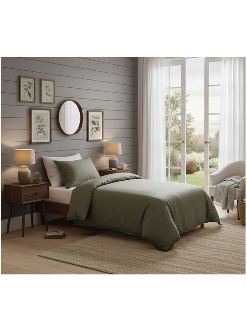 Housse de couette en flanelle de coton Candice - Kiabi
