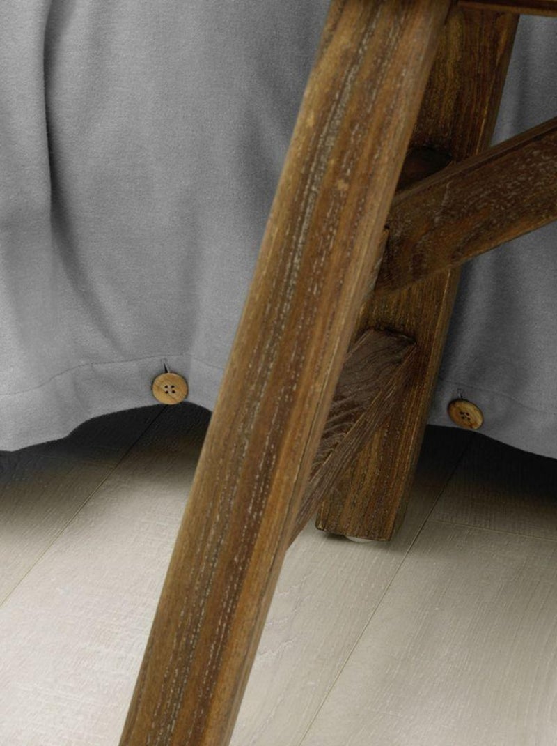 Housse de couette en Flanelle de Coton Gris clair - Kiabi