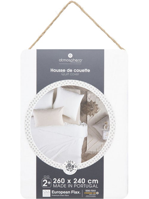 Housse de couette en lin lavé LINAH - Kiabi Housse de couette en lin lavé LINAH - Kiabi