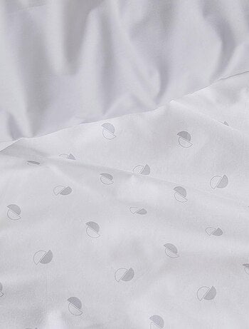 Housse de couette en percale au style géométrique