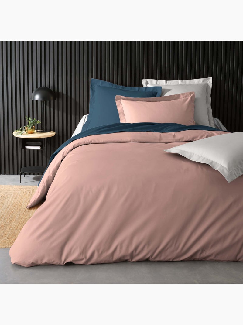 Housse de Couette en Percale de Coton - Douceur et Élégance Nude - Kiabi