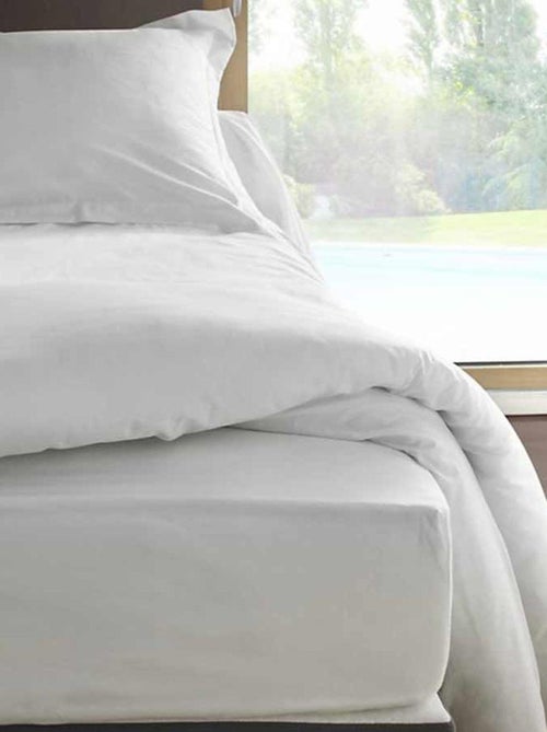 Housse de couette en percale de coton 80 fils - Kiabi Housse de couette en percale de coton 80 fils - Kiabi